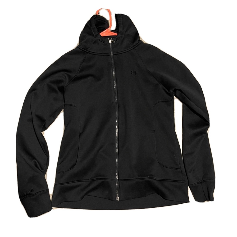 Women’s Black Under Armour Fleece Jacket Size Large